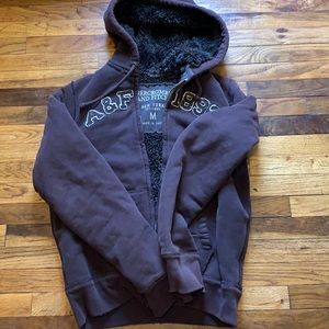 Abercrombie & Fitch Fur lined hoodie
